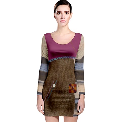 Lindisfarne Mix Long Sleeve Bodycon Dress