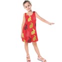 Hare Easter Pattern Animals Kids  Sleeveless Dress View1