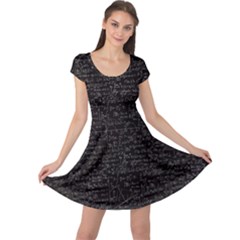 Math Formula Black & Gray Cap Sleeve Dress by CoolDesigns